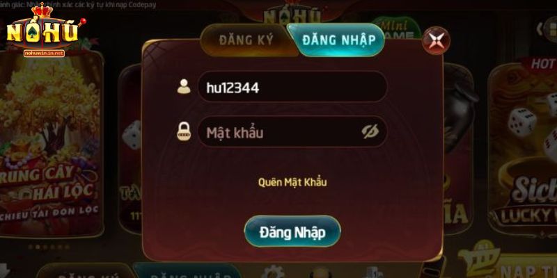 Các bước đăng nhập NOHUWIN nhanh chóng