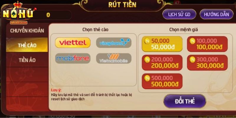 Giải đáp thắc mắc khi rút tiền NOHUWIN