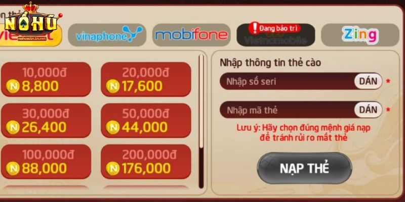 Nạp Tiền NOHUWIN - Hướng Dẫn Quy Trình Nhanh Chóng 2026 Hướng dẫn nạp tiền NOHUWIN thành công