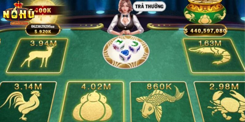 Hướng dẫn tham gia Bầu Cua tại Nohuwin